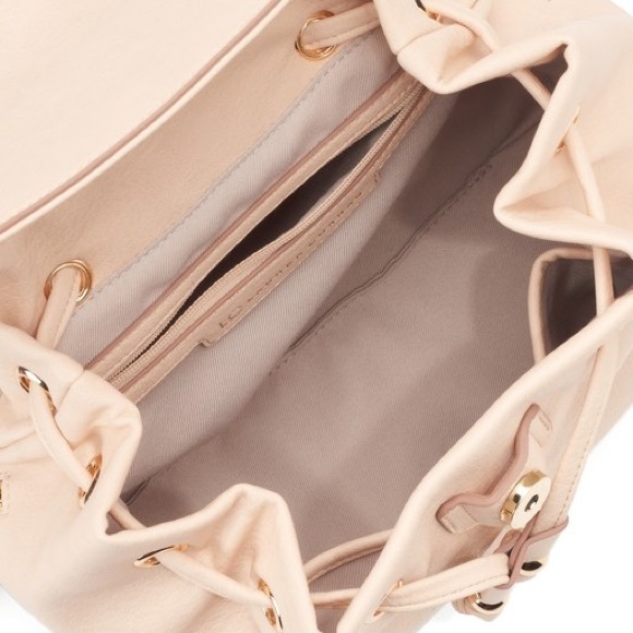 LC LAUREN CONRAD Saddle Tan O-Ring Backpack Bag - Picture 3 of 5